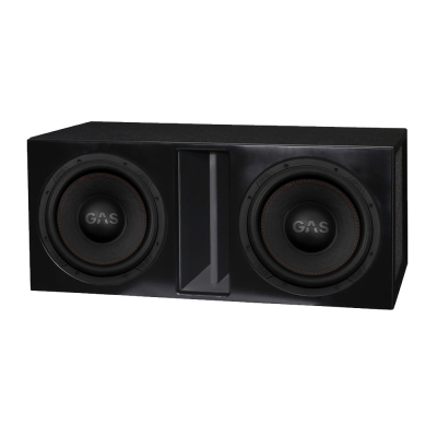 2er-Set GAS MAX S1-12D2 im Bassreflex-Subwoofergehäuse
