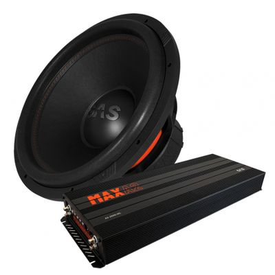 GAS MAX S1-18D1 & MAX A2-2500.1DL, Basspaket