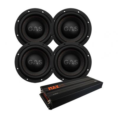 4er-Set GAS MAX S1-6D1 & MAX A2-2500.1DL, Basspaket