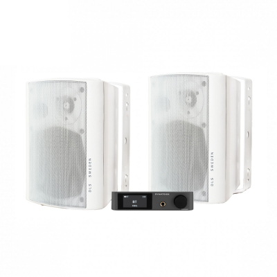Dynavoice CA802BT & DLS MB5i Außenlautsprecher, weiß
