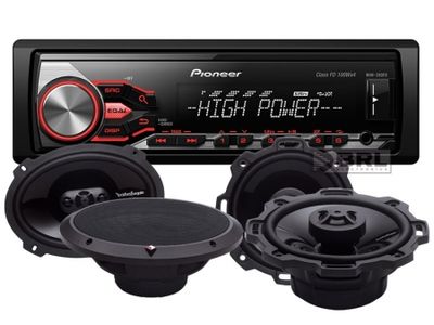 Pioneer MVH-280FD & Rockford Fosgate Punch-Lautsprecher