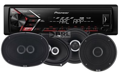 Pioneer MVH-S100Ui & GAS SILVER-Lautsprecher