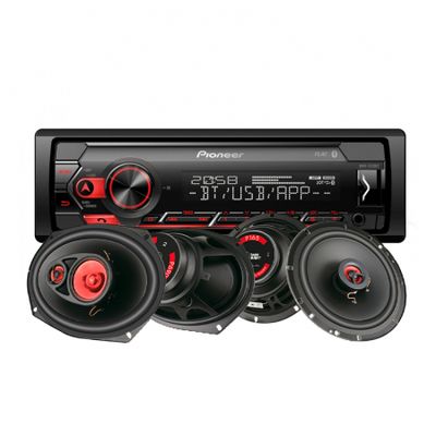 Pioneer MVH-S320BT & Bass Habit Play-Lautsprecher