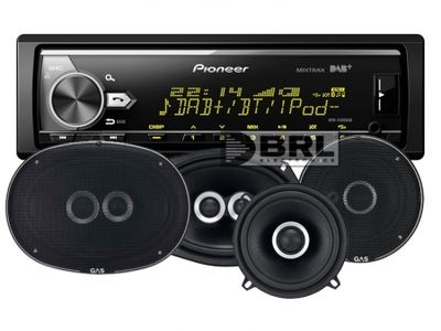 Pioneer MVH-X580DAB & GAS SILVER-Lautsprecher