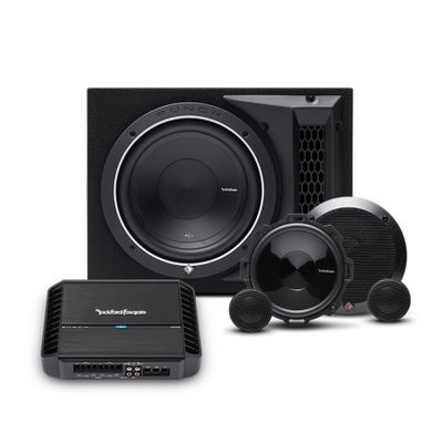 Rockford Fosgate P400X4 mit 1x12 Bassgehäuse + Punch-Kit