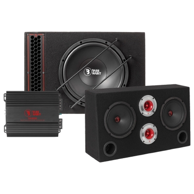 Bass Habit PL112A mit SRE62 und Verstärker, Raggar-Paket