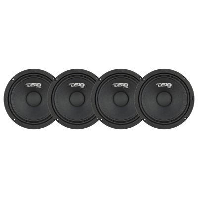 4er-Pack DS18 PRO-GM6.4, 6,5-Zoll-Midbass