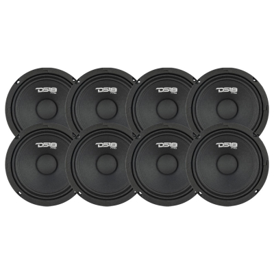 8er-Pack DS18 PRO-GM6.4, 6,5-Zoll-Midbass