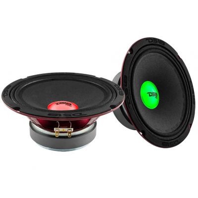 2er-Pack DS18 PRO-X8.4RGBCAP, 8-Zoll-Midbass mit RGB-LED-Beleuchtung