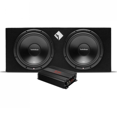 Rockford Fosgate R2-2X12 und Bass Habit RA2000W, Basspaket