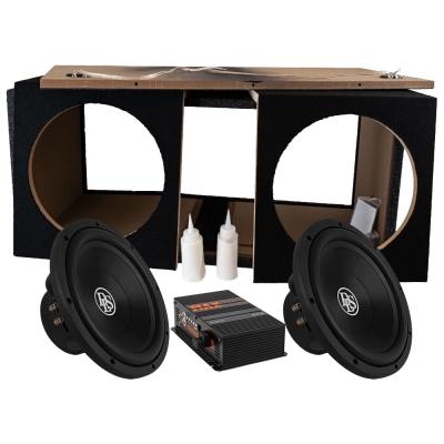 DLS Reference 2x12-Zoll-Subwoofergehäuse als Bausatz mit Verstärker