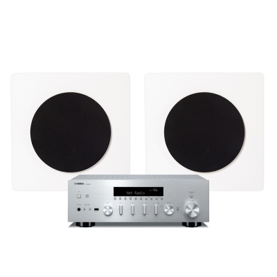 Yamaha R-N600A und DLS Flatbox D-One, Stereo-Paket