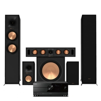 Yamaha RX-A2A mit Klipsch Reference-Lautsprechern, 5.1 Heimkino-Paket