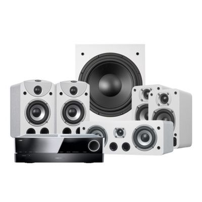 Dynavoice Magic S-4 EX 5.1 Weiß & Harman Kardon AVR151S