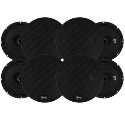 8er-Pack Bass Habit SPL Elite SE165CX, 6,5-Zoll-Koaxiallautsprecher