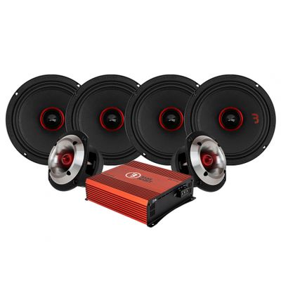 Bass Habit SPL Elite SE2200M & SE245T, mittleres SPL-Paket mit Endstufe