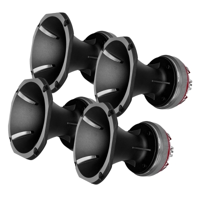 4er-Pack Bass Habit SPL Elite SE50HTH, schwere 2-Zoll-Treiber