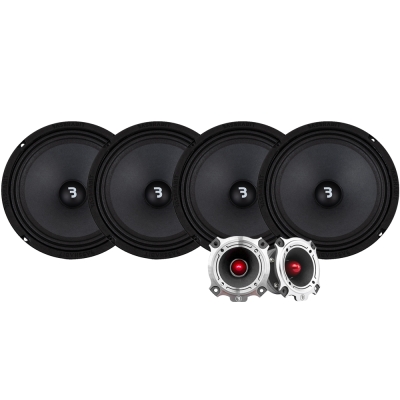4er-Pack Bass Habit SP200M mit SP25HT, SPL-Paket