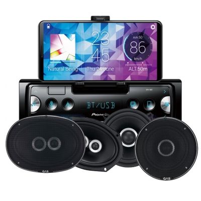 Pioneer SPH-10BT & GAS Silver-Lautsprecher