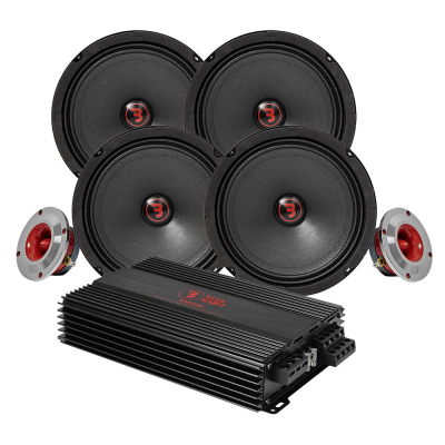 Bass Habit Rebel SR165M mit SR25T & RA800W, mittleres SPL-Paket