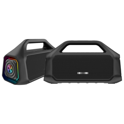 2er-Pack Arcsound STEAM tragbarer Party-Lautsprecher, schwarz