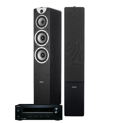 Onkyo TX-8220 & Dynavoice Magic F-7 schwarz, 2.0-Stereo-Paket