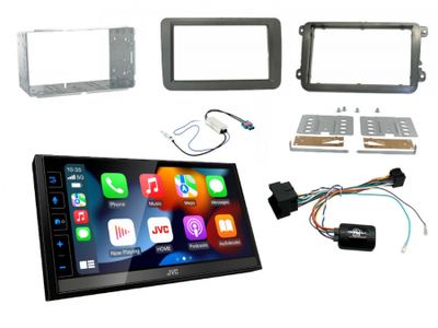 Einbausatz VW 2-DIN (MIB-PQ) & JVC KW-M785DBW