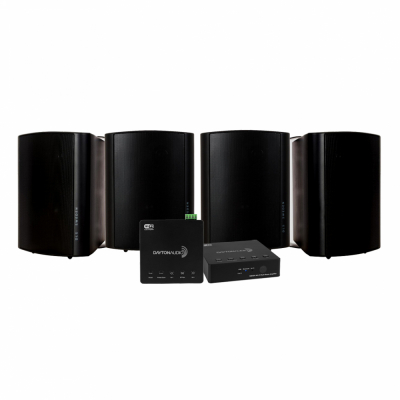 Dayton Audio WB40A & 2 Paar DLS MB5i, schwarz