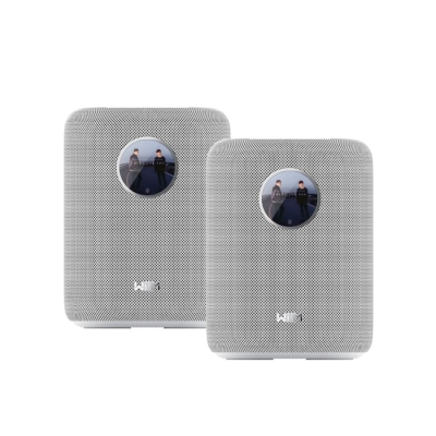 2er-Pack WiiM Sound smarte Lautsprecher mit Display, weiß