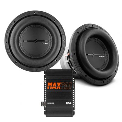 2er-Pack DS18 ZXI8.2D & GAS MAX PA1-1500.1DZ2, Basspaket