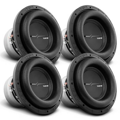 4er-Pack DS18 ZXI8.2D, Langhub-8-Zoll-Basslautsprecher