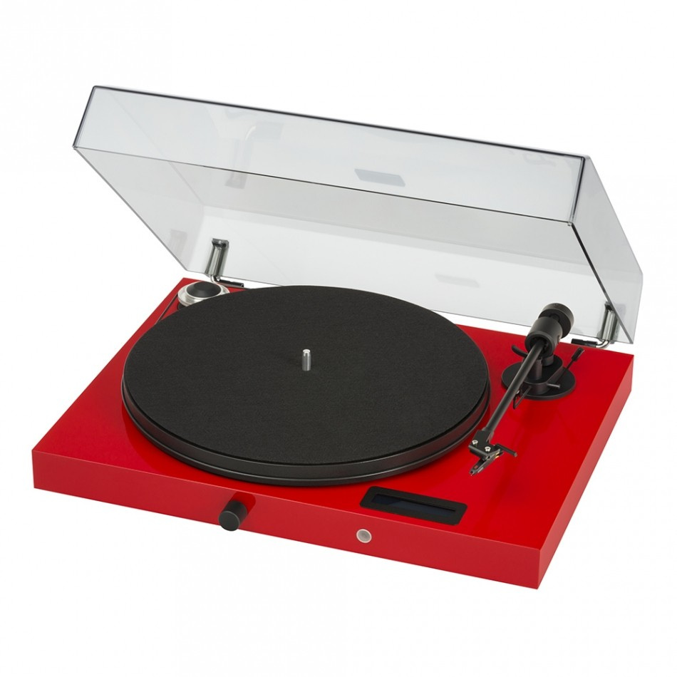 Pro-Ject Jukebox E1, Plattenspieler mit integriertem Verstärker, rot