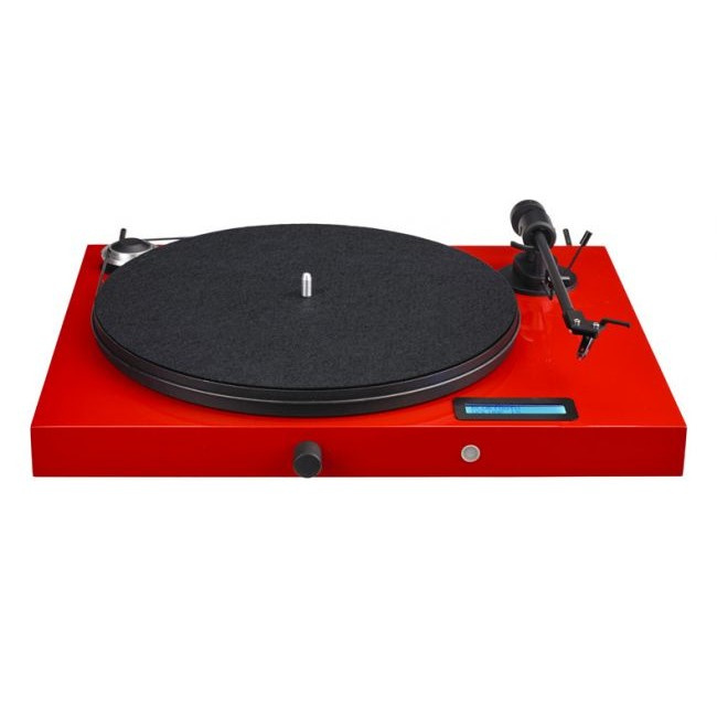 Pro-Ject Jukebox E1, Plattenspieler mit integriertem Verstärker, rot