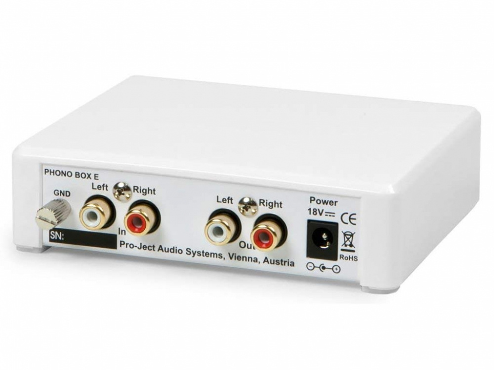 Pro-Ject Phono Box E, RIAA-Verstärker weiß