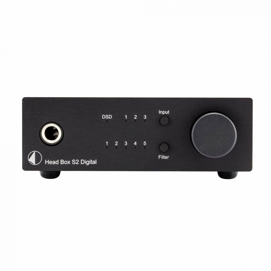 Pro-Ject Head Box S2 Digital Kopfhörerverstärker mit DAC & Vorstufenausgang, schwarz