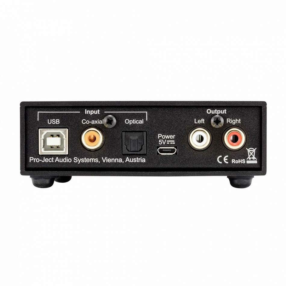 Pro-Ject Head Box S2 Digital Kopfhörerverstärker mit DAC & Vorstufenausgang, schwarz