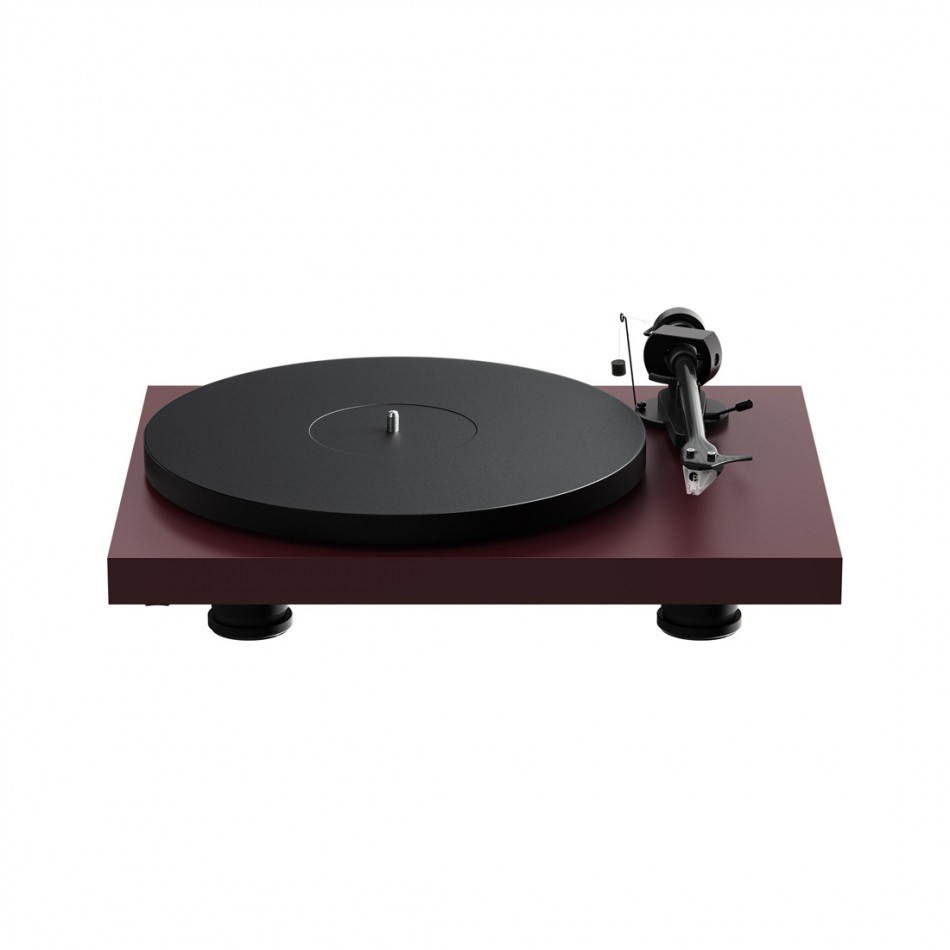Pro-Ject Debut EVO 2 Plattenspieler Pick-It MM EVO-Tonabnehmer, matt burgunderrot