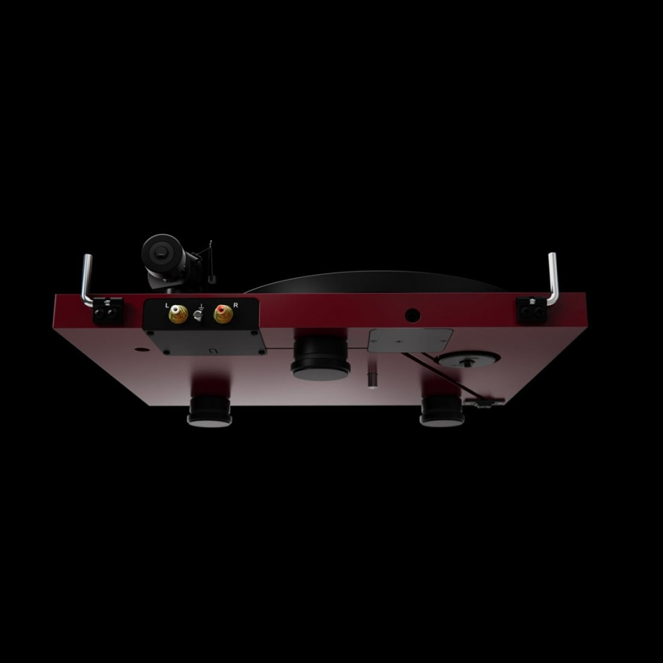 Pro-Ject Debut EVO 2 Plattenspieler Pick-It MM EVO-Tonabnehmer, matt burgunderrot