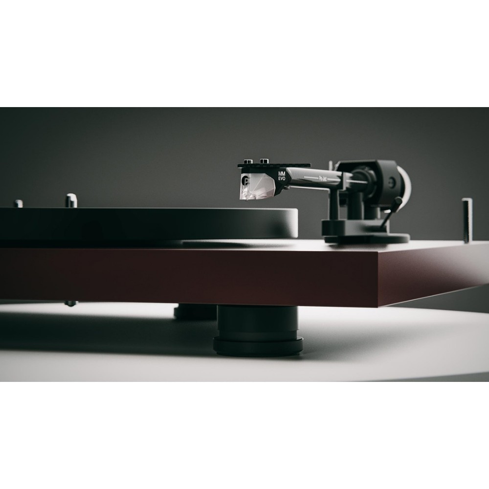 Pro-Ject Debut EVO 2 Plattenspieler Pick-It MM EVO-Tonabnehmer, matt burgunderrot