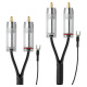 Pro-Ject Connect It Phono S RCA Plattenspielerkabel mit Erdungsleiter, 1.23 Meter Pro-Ject Connect It Phono S RCA Plattenspielerkabel mit Erdungsleiter, 1.23 Meter