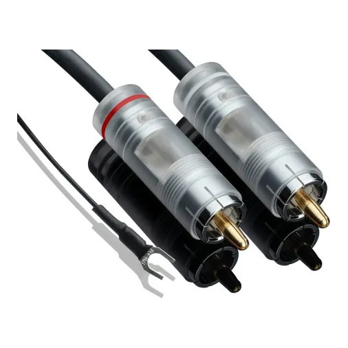 Pro-Ject Connect It Phono S RCA Plattenspielerkabel mit Erdungsleiter, 1.23 Meter