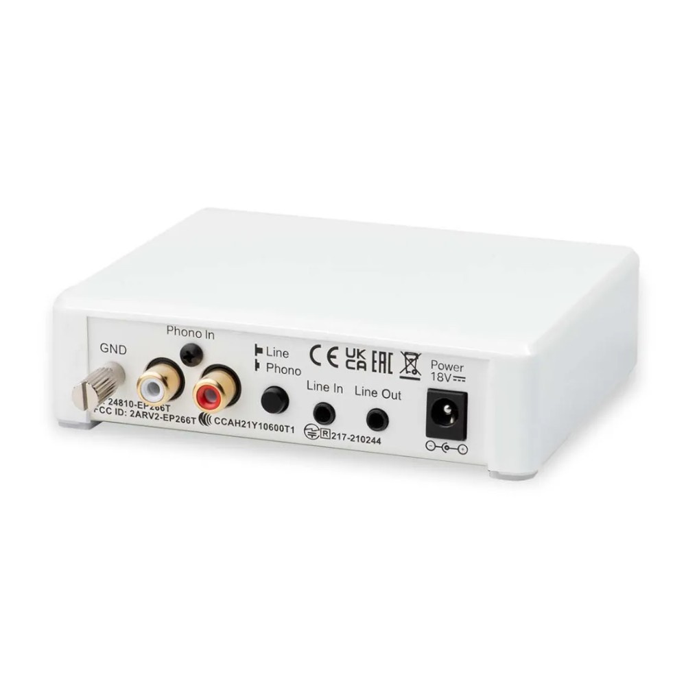 Pro-Ject Phono Box E BT5, Phono-Vorstufe mit Bluetooth, weiß