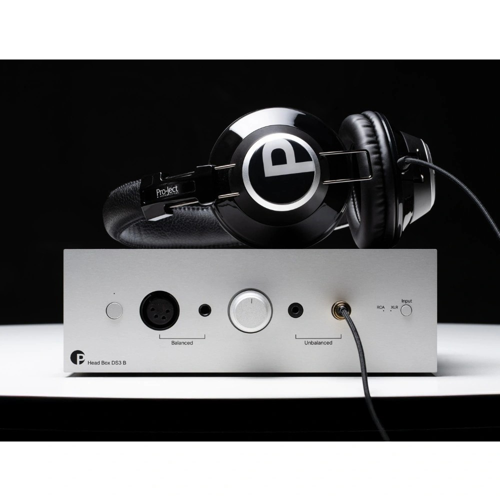 Pro-Ject Head Box DS3 B, symmetrischer Kopfhörerverstärker, silber