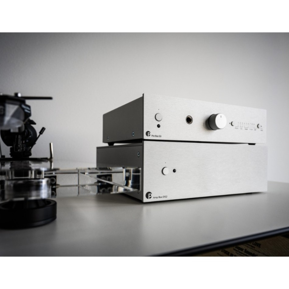 Pro-Ject Pre Box S3, kompakte Vorstufe, silber
