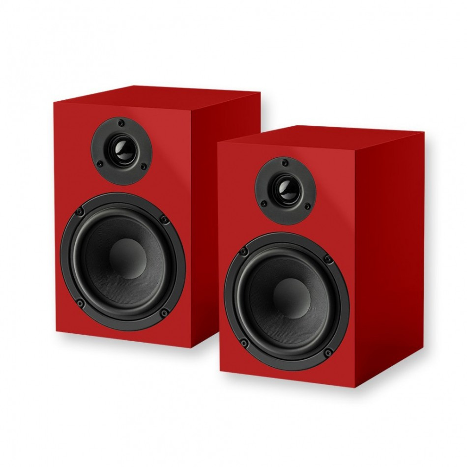 Pro-Ject Speaker Box 5 E, Regallautsprecher, Paar, rot