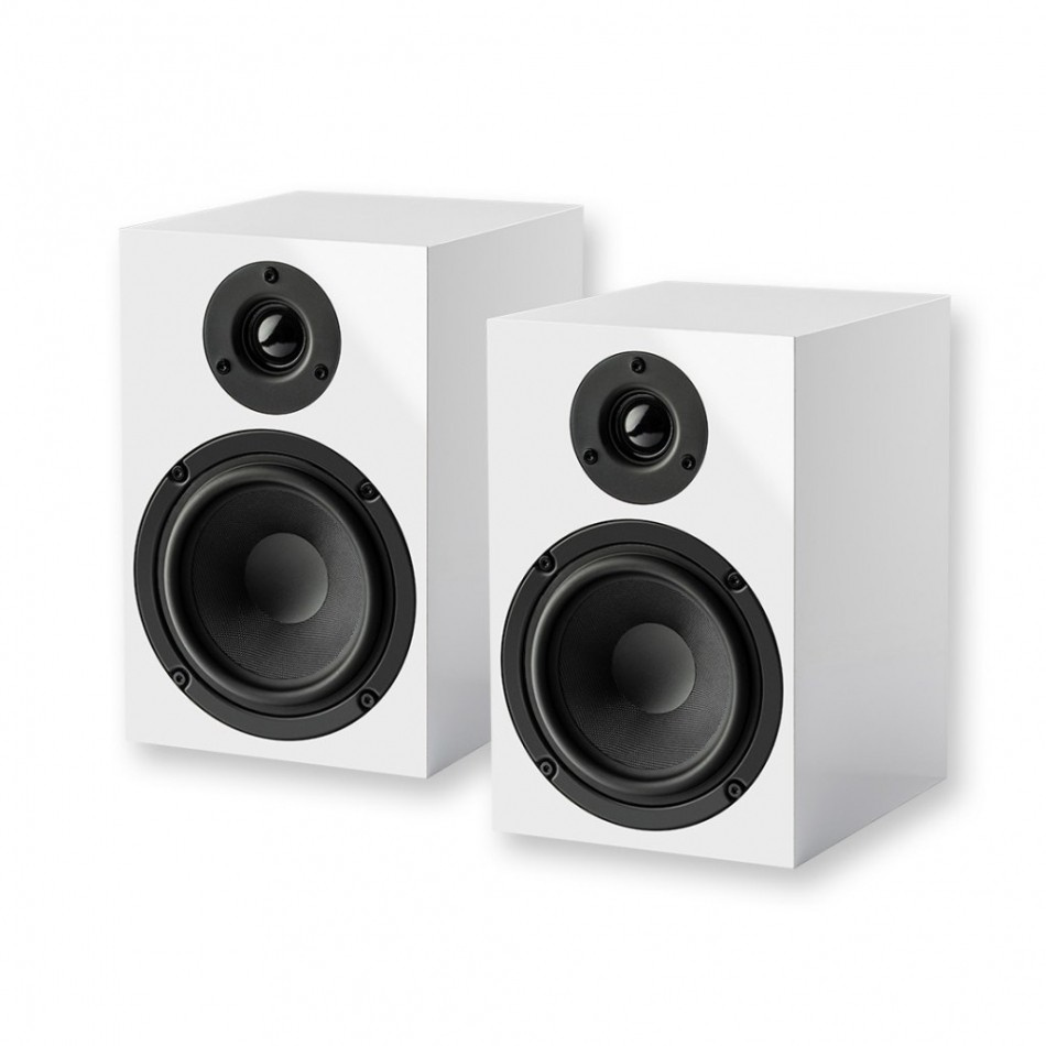 Pro-Ject Speaker Box 5 E, Regallautsprecher, Paar, weiß