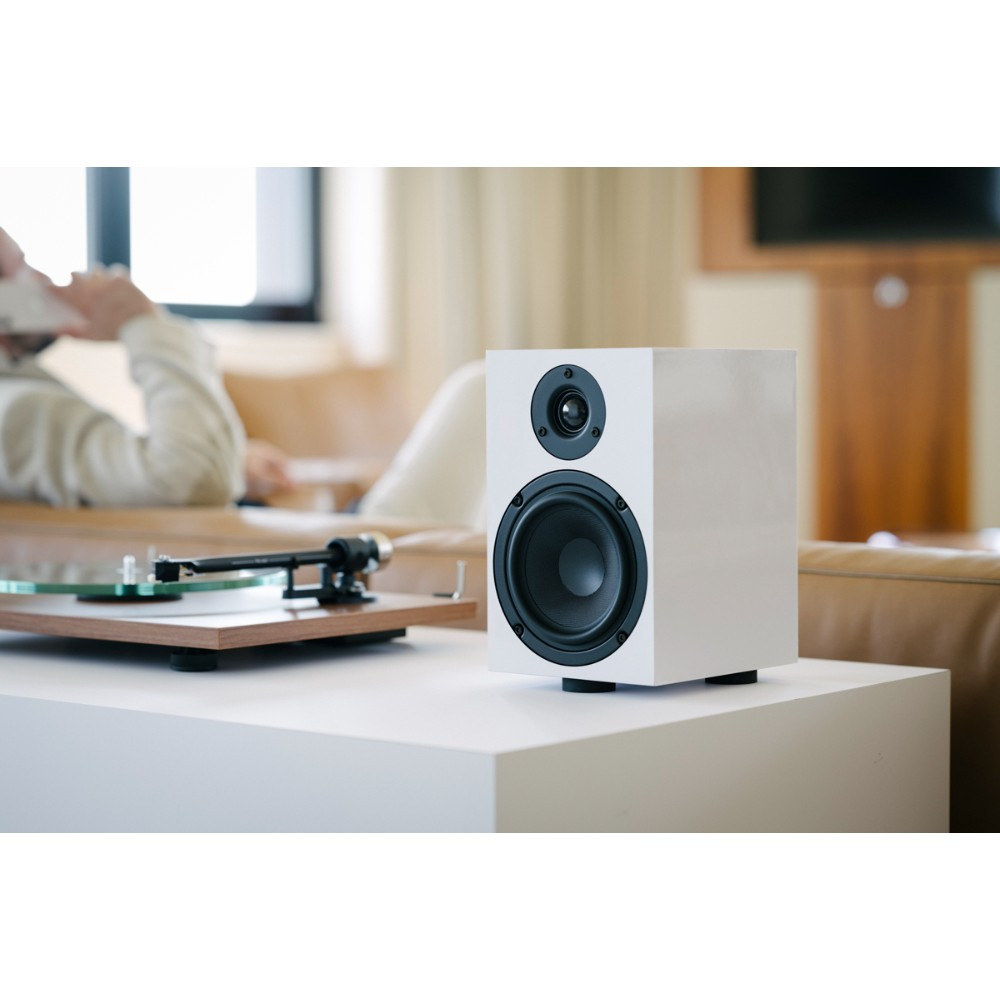 Pro-Ject Speaker Box 5 E, Regallautsprecher, Paar, weiß