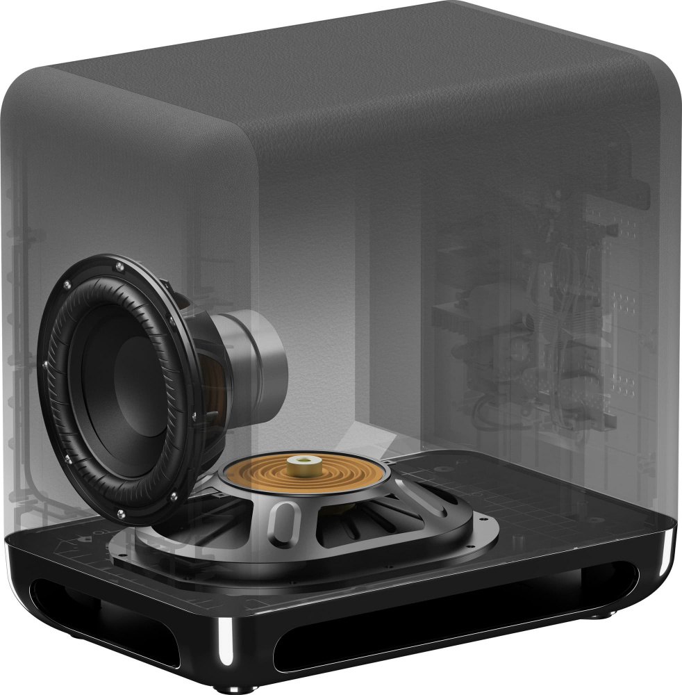 Sony SA-SW5 aktiver kabelloser Subwoofer mit 7-Zoll-Treiber, schwarz