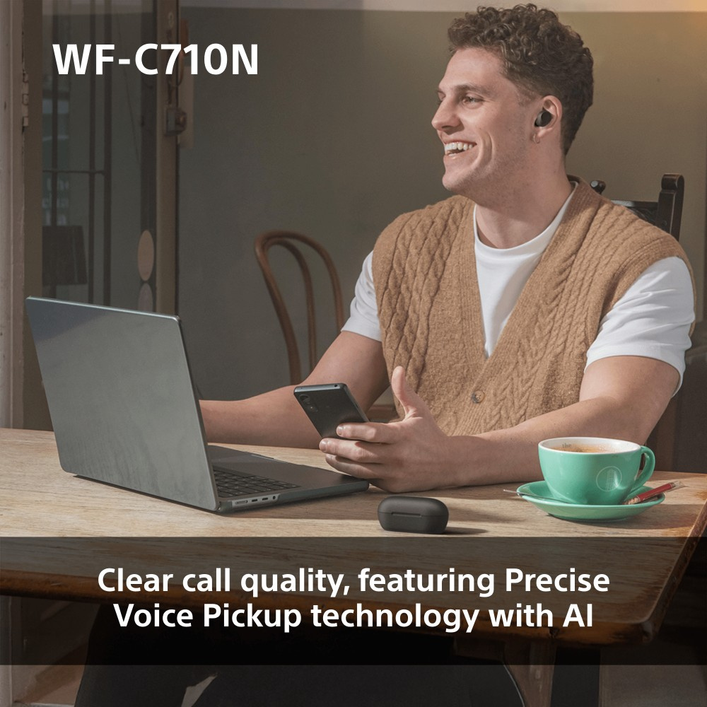 SONY WF-C710N True-Wireless-Kopfhörer, weiß