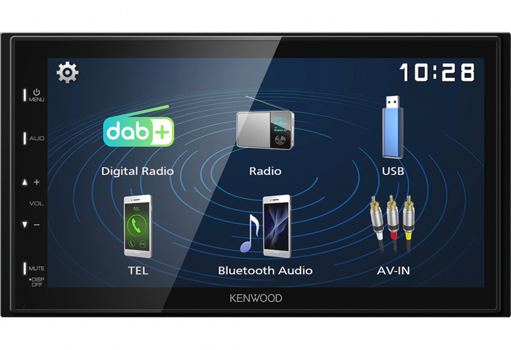Kenwood DMX129DAB, Autoradio mit 6.8